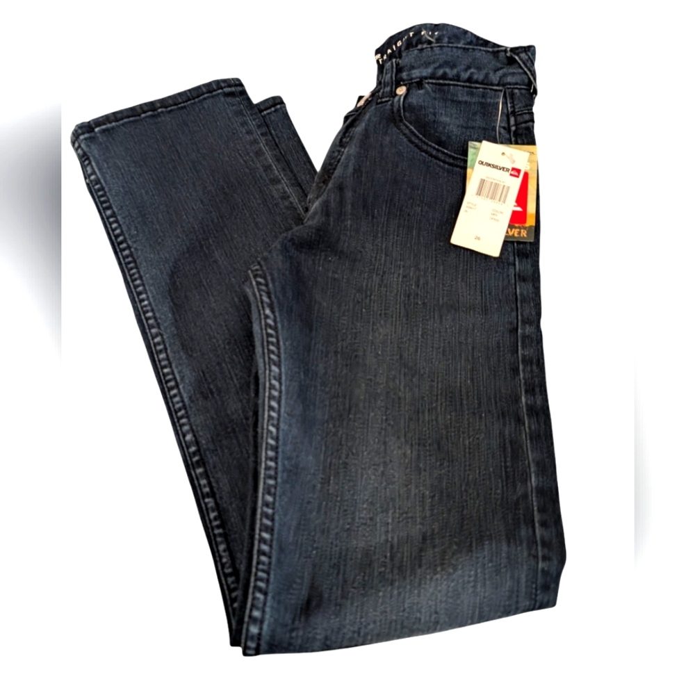 Quicksilver Y2K Boys Denim Slim Straight Jeans Size 26 NWT‎